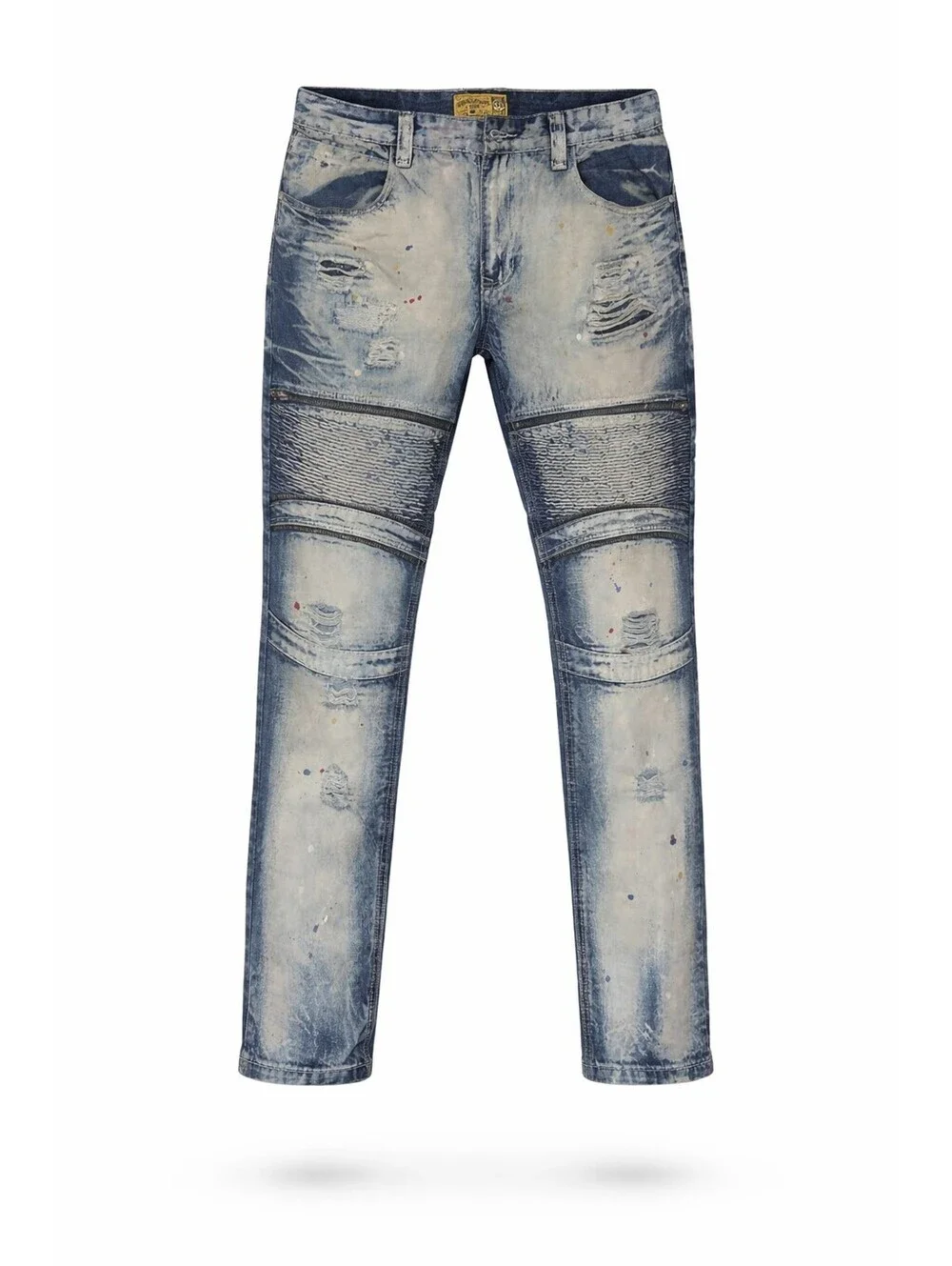 Grindhouse Denim Distressed Biker Style Jeans Size 38